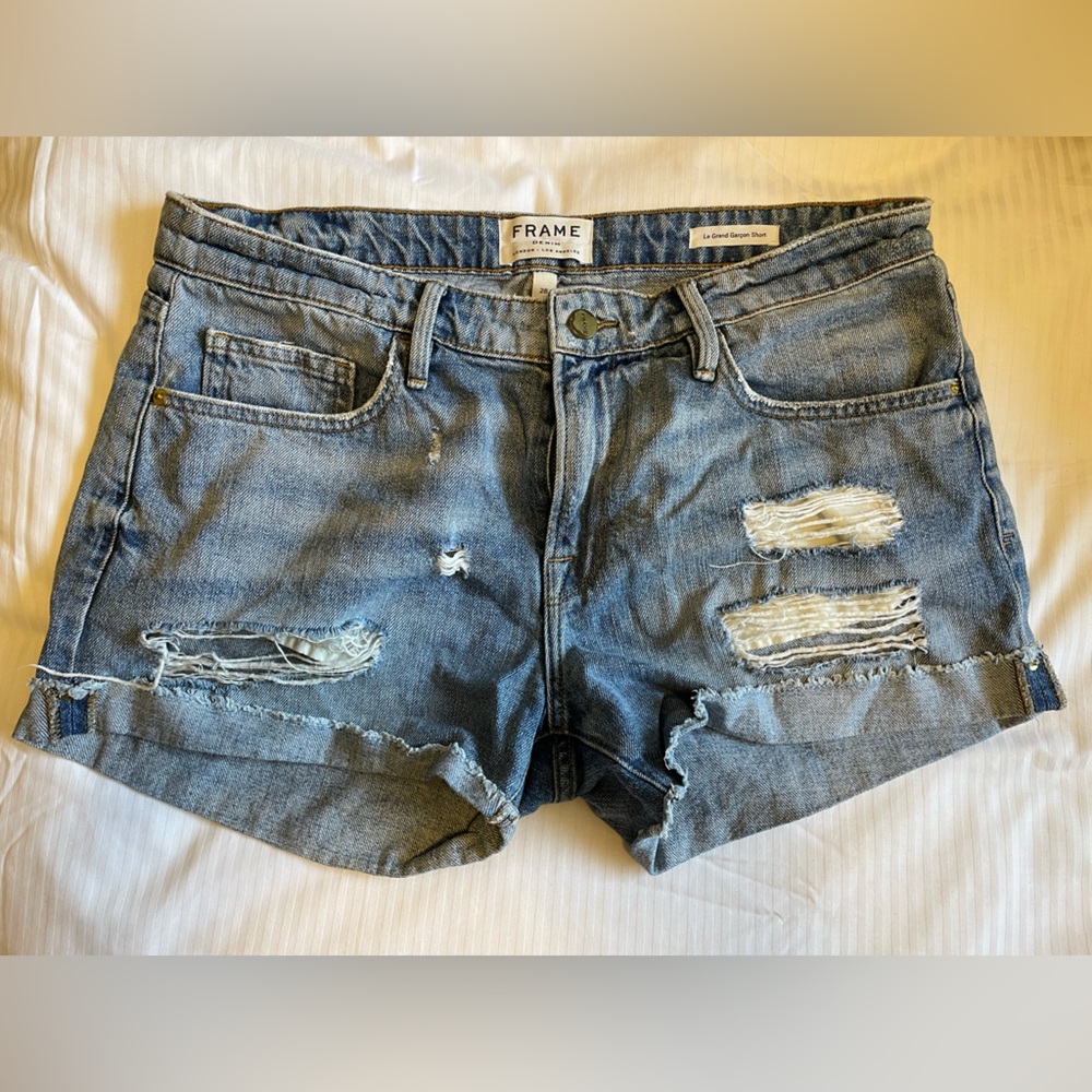 FRAME Le Grand Garcon Shorts